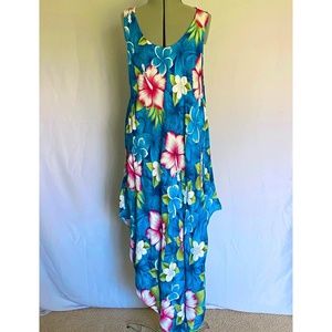 Aloha Fashion Hawaiian Assymetrical Dress One Size